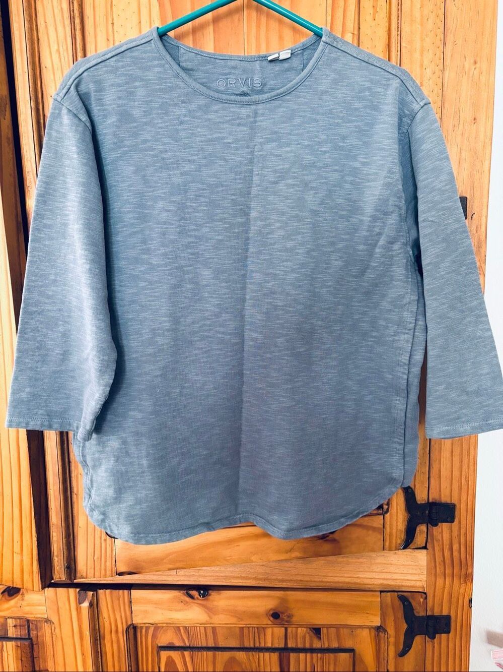 Orvis Slub Knit 3/4 Sleeve Boxy Fit Top
